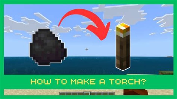 How do u make a torch in minecraft