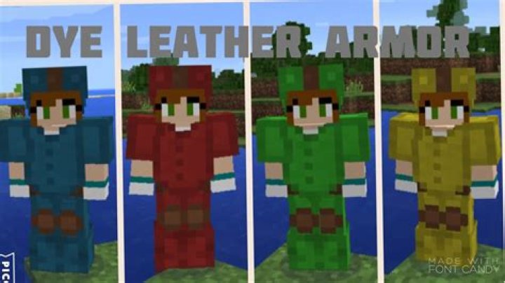 How do you color leather armor in minecraft