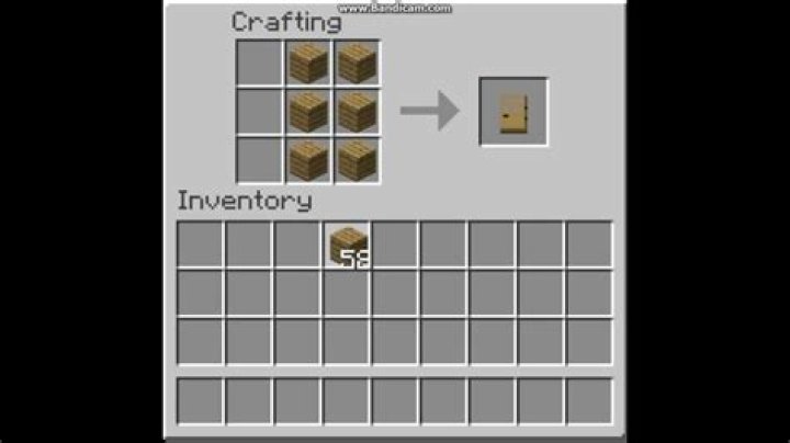 How do you craft a door in minecraft