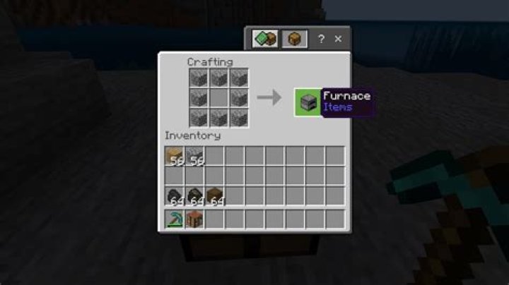 How do you craft a furnace in minecraft
