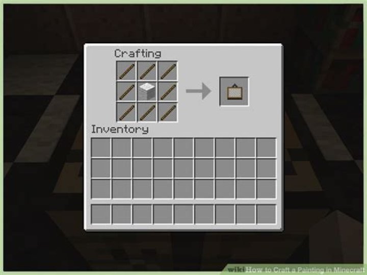 How do you craft a painting in minecraft