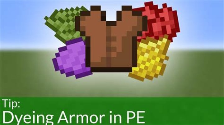 How do you dye armor in minecraft pe