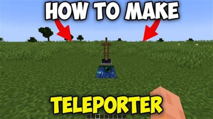 How do you make a teleporter in minecraft