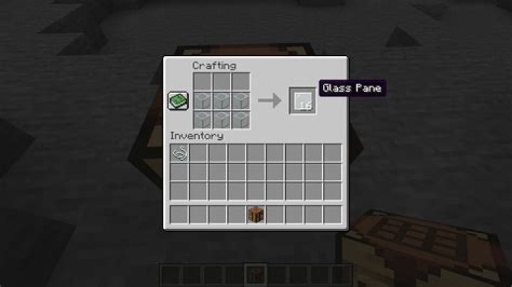 How do you make glass panes in minecraft