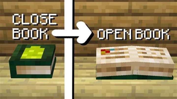 How do you open a book in minecraft