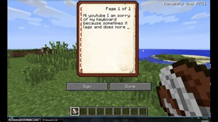 How do you write a book in minecraft