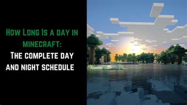 How many minutes is in a minecraft day