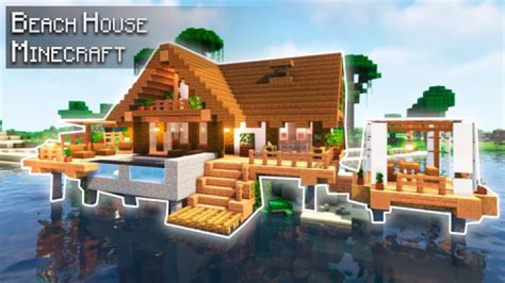 How to build a beach house in minecraft