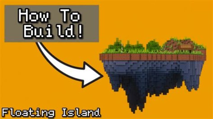 How to build a floating island in minecraft