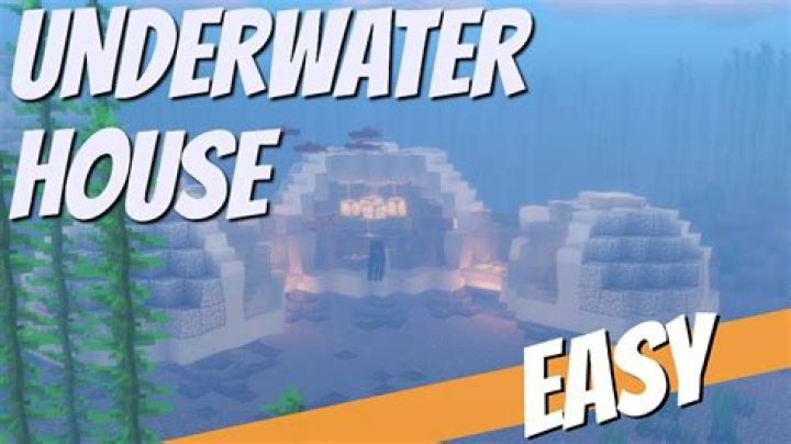 How to build an underwater house in minecraft
