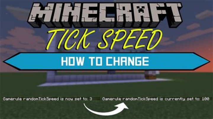 How to change the tick speed in minecraft