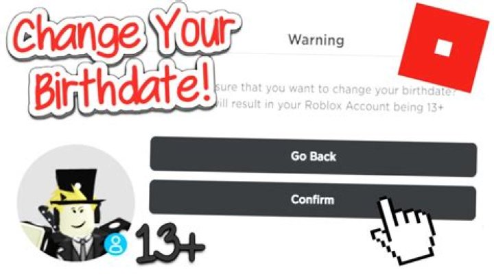 How to change your date of birth on roblox if your under 13