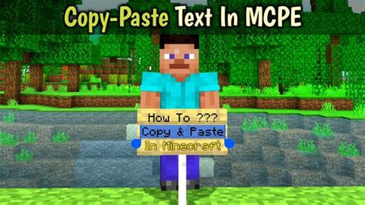 How to copy and paste in minecraft pe
