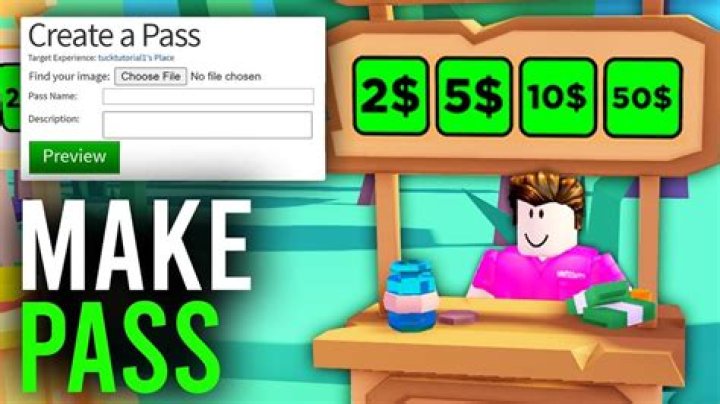 How to create a gamepass on roblox