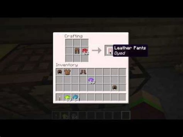 How to dye a leather cap in minecraft