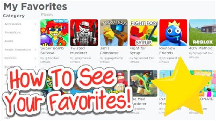 How to favorite games on roblox