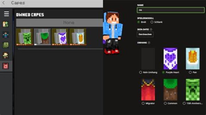 How to get a cape in minecraft 1.14