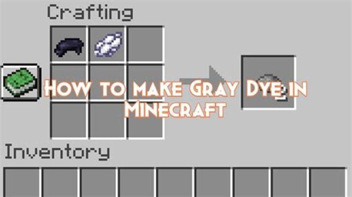 How to get dark grey dye in minecraft