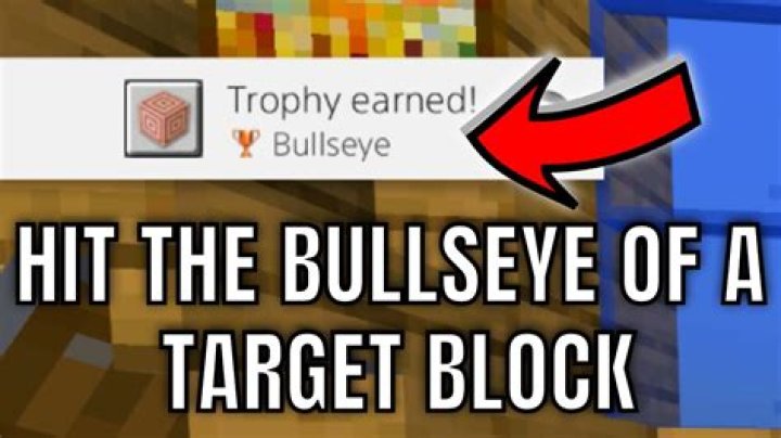 How to get the bullseye achievement in minecraft
