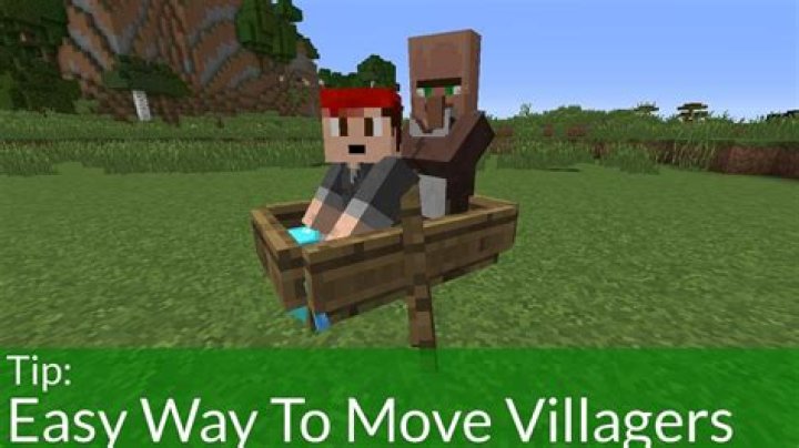 How to get villagers to move in minecraft