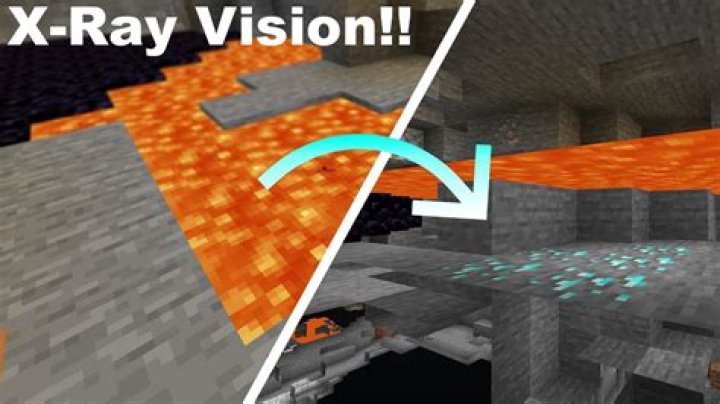 How to get x ray vision in minecraft