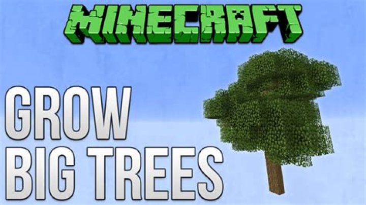 How to grow a big tree in minecraft