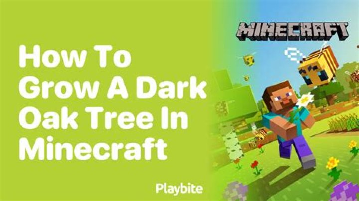How to grow dark oak tree in minecraft