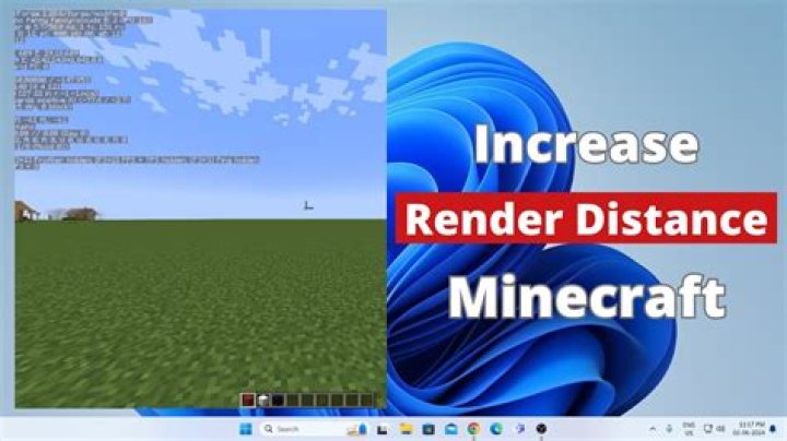 How to increase render distance in minecraft realms