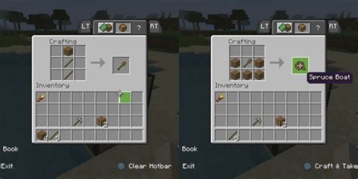 How to make a boat in minecraft bedrock