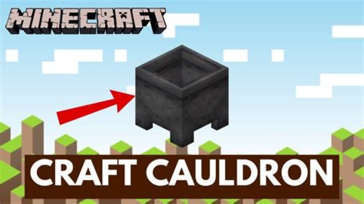 How to make a cauldron in minecraft pe