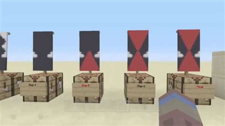 How to make a deadpool banner in minecraft