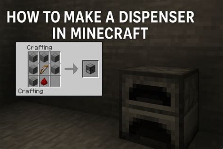 How to make a dispenser in minecraft pe