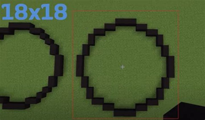 How to make a giant circle in minecraft