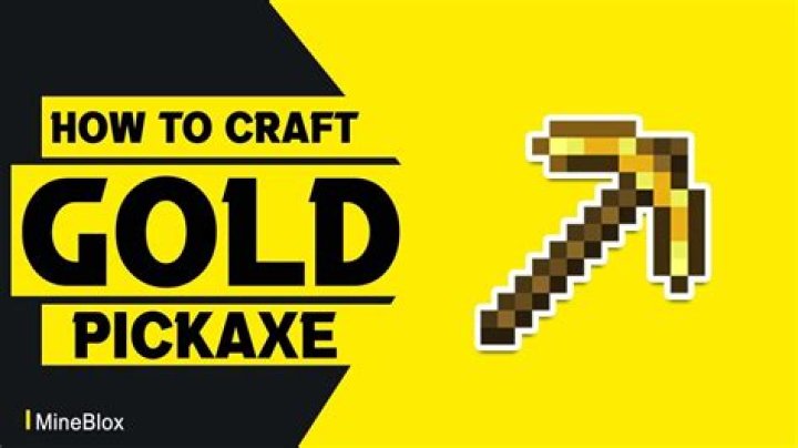 How to make a golden pickaxe in minecraft