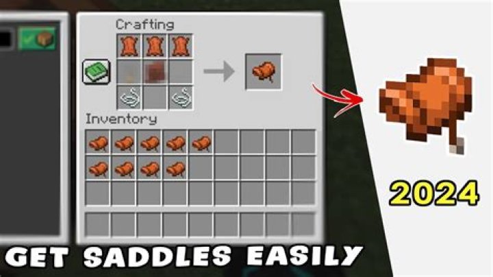 How to make a horse saddle in minecraft