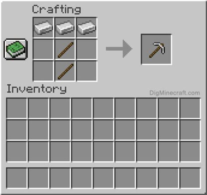How to make a iron pickaxe in minecraft