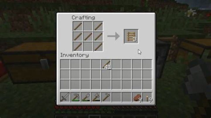 How to make a ladders in minecraft pc