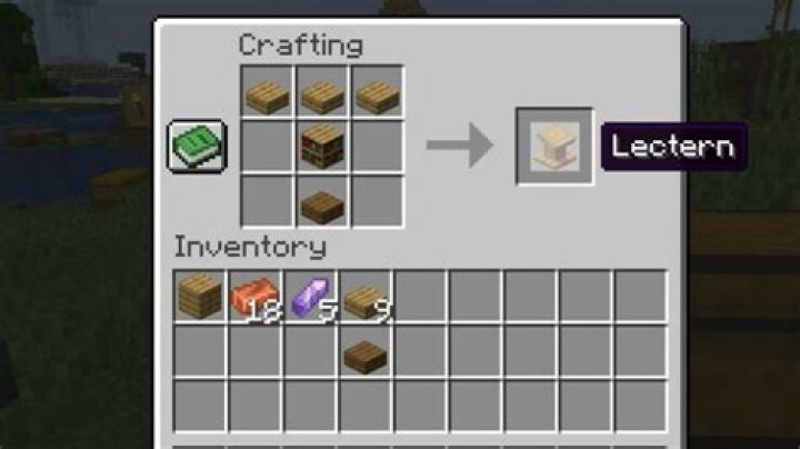 How to make a lectern in minecraft java