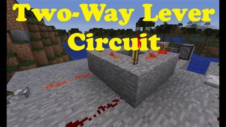 How to make a lever work in minecraft