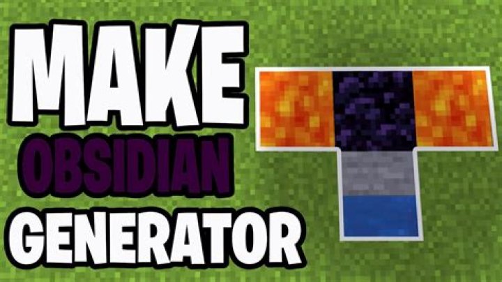 How to make a obsidian generator in minecraft