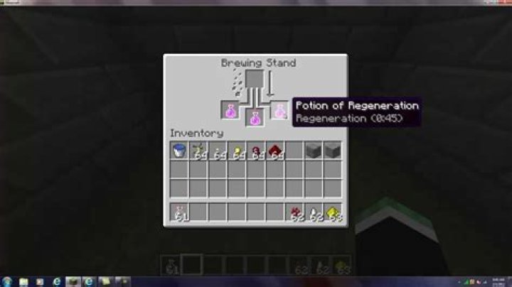 How to make a regeneration potion in minecraft