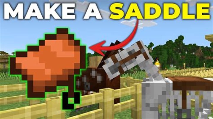 How to make a saddle in minecraft 2020