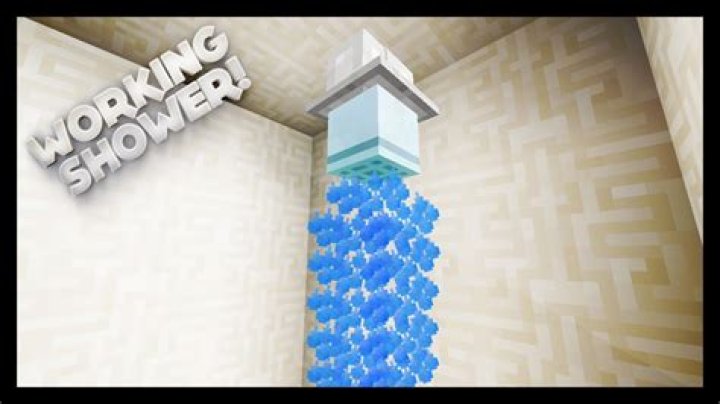 How to make a shower in minecraft pe