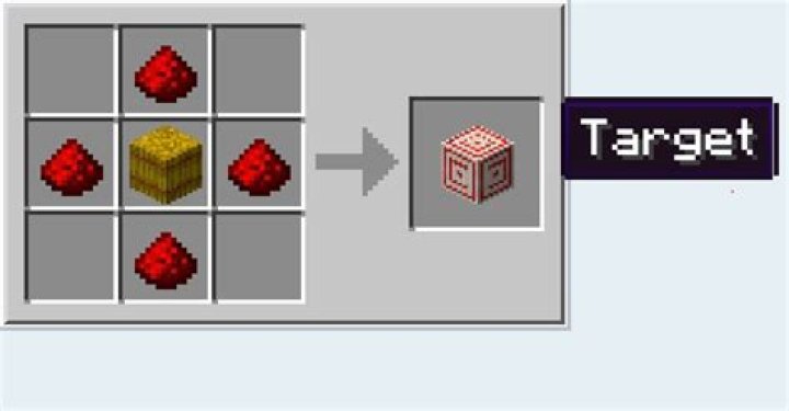 How to make a target block in minecraft