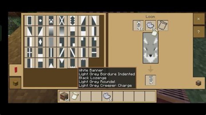 How to make a wolf banner in minecraft