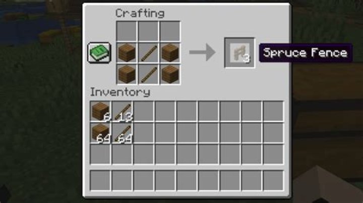 How to make a wooden fence in minecraft