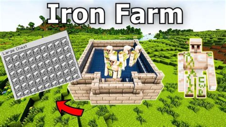 How to make an iron farm in minecraft