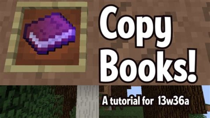 How to make copies of books in minecraft