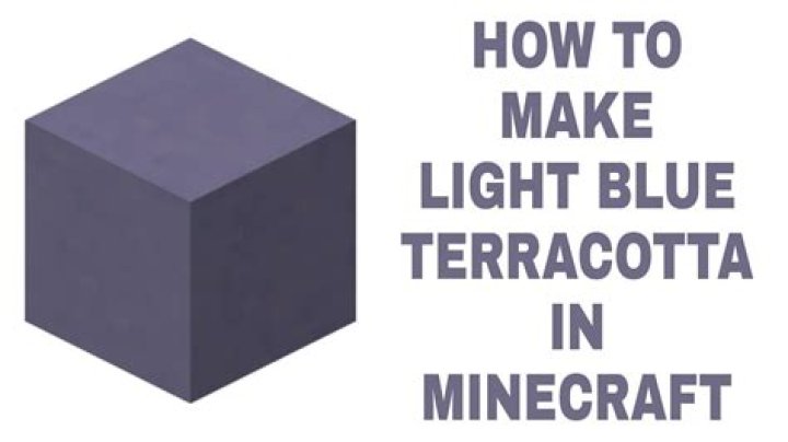 How to make light blue terracotta in minecraft