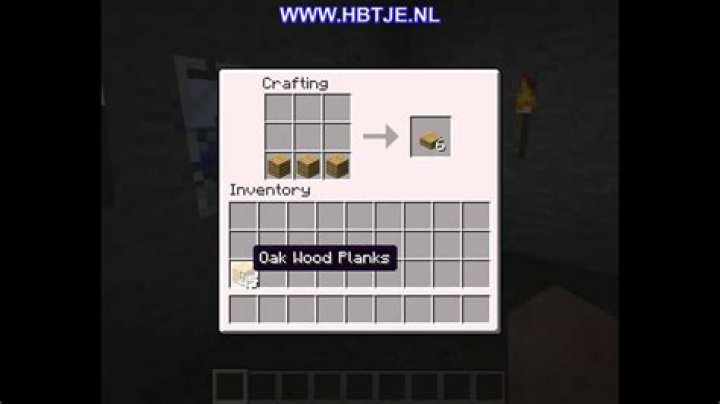 How to make oak wood planks in minecraft